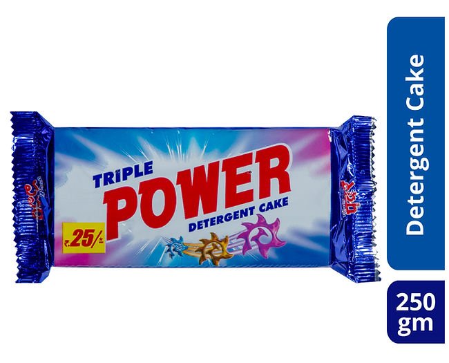 Triple Power Detergent Cake Soap - 300g